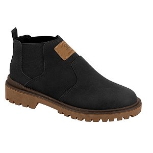 Botina Infantil Menino Molekinho Floter Rustico- Preto