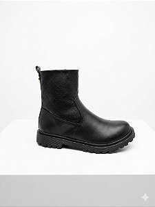 Bota Coturno Infantil Menina Mini Sua Cia- Preto