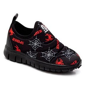 Tênis Infantil Menino Slip Spider- Vermelho/ Preto