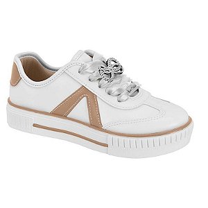 Tênis Infantil Menina Molekinha Turim- Branco/ Nude
