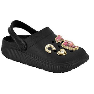 Babuche Infantil Menina Boiadera Molekinha - Preto