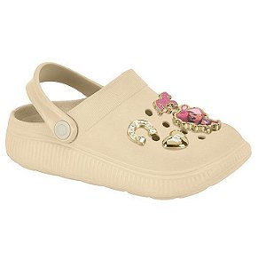 Babuche Infantil Menina Boiadera Molekinha- Creme