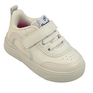 Tênis Infantil Menina Pampili Yumi- OFF White