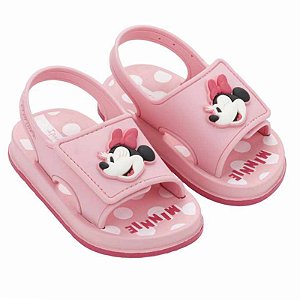 Sandália Infantil Menina Ipanema Disney Magic- Rosa/ Branco