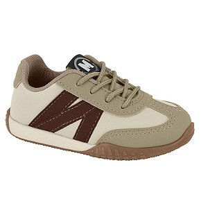 Tênis Infantil Menino Molekinho Floter- Branco OFF/ Areia