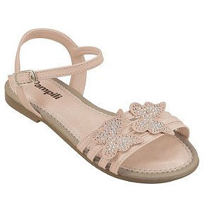 Sandália Infantil Menina Pampili Cherrie- Rosa Novo
