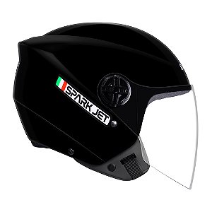 CAPACETE EBF SPARK JET PRETO