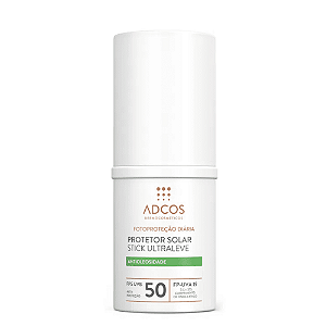 Adcos Protetor Solar Stick Ultraleve Antioleosidade FPS 50 Incolor 15g