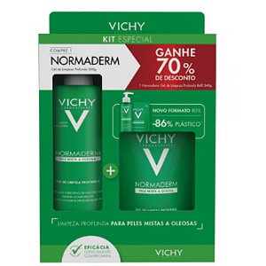 Vichy Kit Normaderm Gel de Limpeza Profunda 300g + Refil 240g