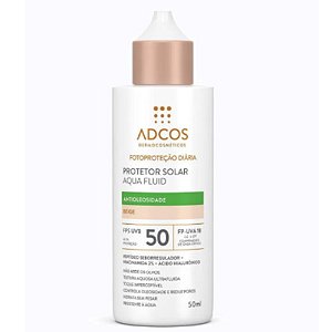 Adcos Protetor Solar Aqua Fluid Fps 50 Beige 50ml