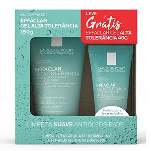 Kit La Roche Posay Effaclar Gel de Limpeza Facial Alta Tolerância 150g + 40g