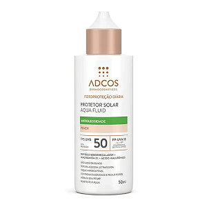 Adcos Protetor Solar Aqua Fluid Fps 50 Peach 40ml