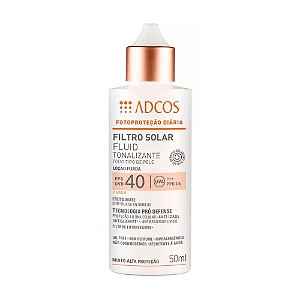 Adcos Filtro Solar Fluid Tonalizante FPS40 Peach 50ml