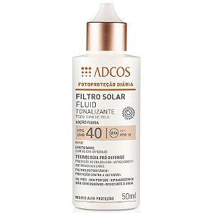 Adcos Filtro Solar Fluid Tonalizante FPS40 Beige 50ml
