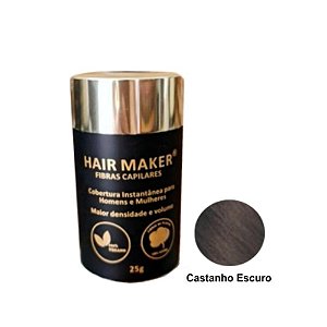 Hair Maker Fibras Capilares Castanho Escuro 25g