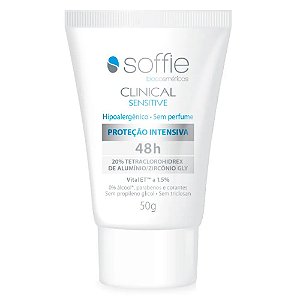 Soffie Clinical Sensitive 48h Creme Desodorante Antitranspirante 50g