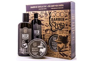 QOD Kit Shampoo Beer E Beard Balm 240ml