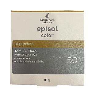 Mantecorp Episol Color Pó Compacto Tom 2 Claro FPS50 10g