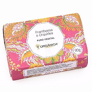 Orgânica Sabonete Puro Vegetal Framboesa e Orquidea 90g