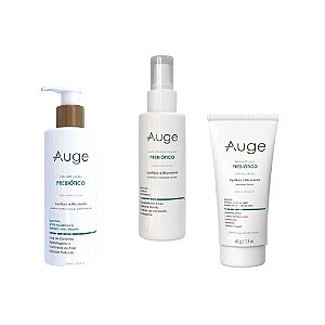 Auge Kit Prebiotico Peles Oleosas  (Esfoliante Facial 60g + Sabonete Líquido 100ml + Serum Oleosidade 60g)