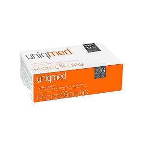 Uniqmed Microcânula 22G 0,70x50mm com 24un