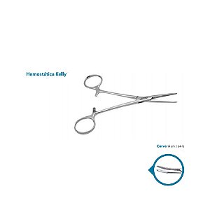 Golgran Pinça Hemostática Kelly Curva 14cm