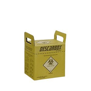 Descarbox Coletor para Material Perfurocortante Ecologic Descartável 20L - Kit 5un