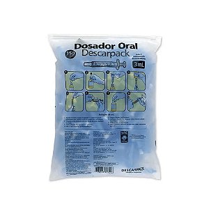 Descarpack Dosador Oral 3ml Pacote Com 150 un