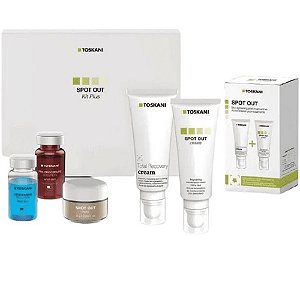 Toskani Spot Out Kit Plus Caixa Com 2 Ampolas + 1 Pote De Mask + 2 Bisnagas De Creme