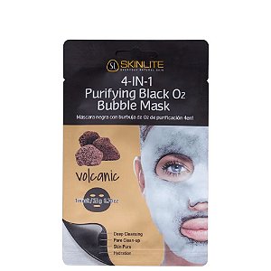 Skinlite 4 Em 1  Vulcânica Máscara Purificante Preta com Bolhas de Oxigênio