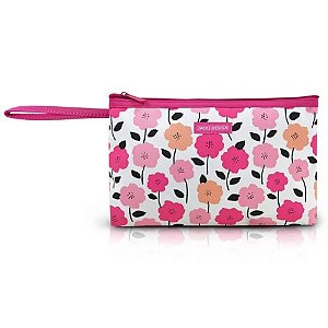 Jacki Design Necessaire Com Alça Pink Lover Floral Rosa