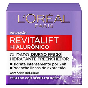 Loreal Paris Revitalift Hialurônico Diurno FPS20 49g