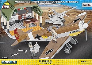 AVIÃO DE CAÇA ALEMÃO MESSERSCHMITT BF 109 MISSÃO AFRICA BLOCOS