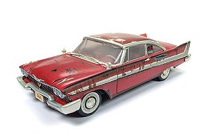 1958 PLYMOUTH FURY CHRISTINE DIRTY AUTO WORLD 1/18 - Miniaturas