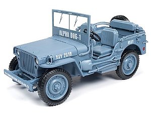 1:18 JEEP WILLYS NAVY - Miniaturas colecionáveis para a sua loja