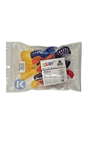 Kit Moldeira De Impressao Perfurada Com 10 Pcs Plastico Autoclavavel - 6B