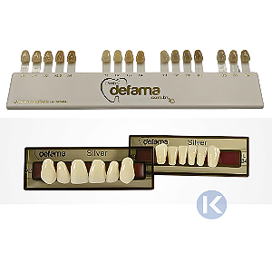 Dente 3 Camadas Cor A3 - SILVER - DeFama