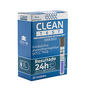 Indicador Biológico Clean Test 24H Vapor - Cx 10 unidades