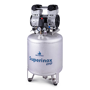 Compressor de Ar Odontológico Super Inox 2HP 60 Litros — Cristófoli