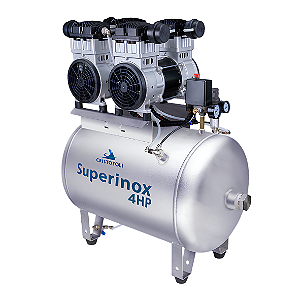 Compressor de Ar Odontológico Super Inox 4HP 80 Litros — Cristófoli