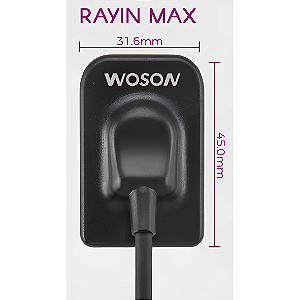Sensor Intraoral Rayin MAX Tamanho 2.0 Woson | 25 Lp/mm | Área Ativa 26x36mm