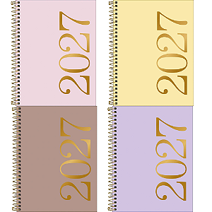 Agenda Espiral Diária Vanilla 2027 Tilibra 312215