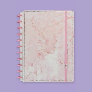 Caderno Inteligente Pink Marble Dream 80 Folhas