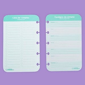 Meals & Grocery List Caderno Inteligente 120g 40 Folhas