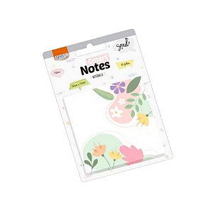 Bloco Adesivo Smart Notes Botânica 76x76mm 30 folhas BRW