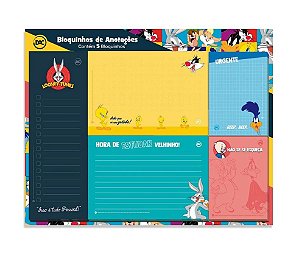 Bloquinho de anotações LOONEY TUNES DAC c/5 bl