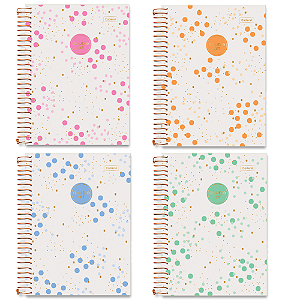 Caderno Colegial 1M Double Art 80 folhas Cadersil