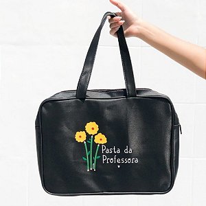 BOLSA DA PROFESSORA C/ ALÇA PRETA PAPELOTE