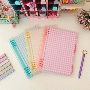 Caderno Japonês Xadrez Amarelo
