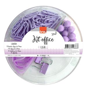 KIT OFFICE PRENDEDORES DONUTS LILÁS BRW